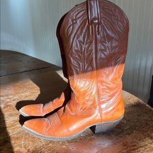 Nocona Brown Leather Cowboy Boots